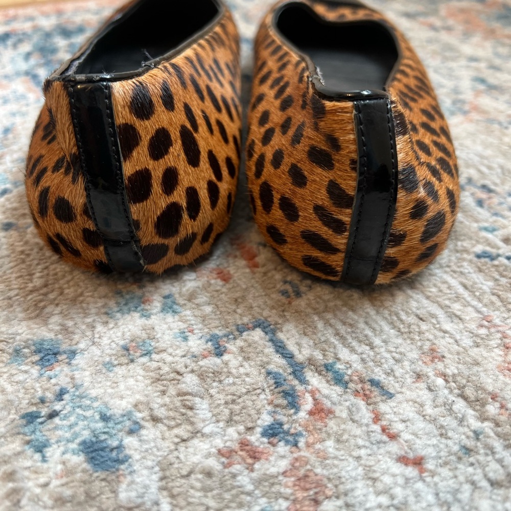Talbots Leopard Print Flats with Black Toe - Picture 5 of 6